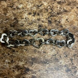 Tiffany and Co interlocking two tone heart bracelet